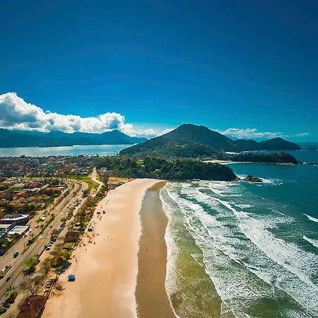 Lindo Ape 1 Min A Pe Da Areia Da Praia Grande-O Mais Perto! Com Varanda Ubatuba Exterior photo